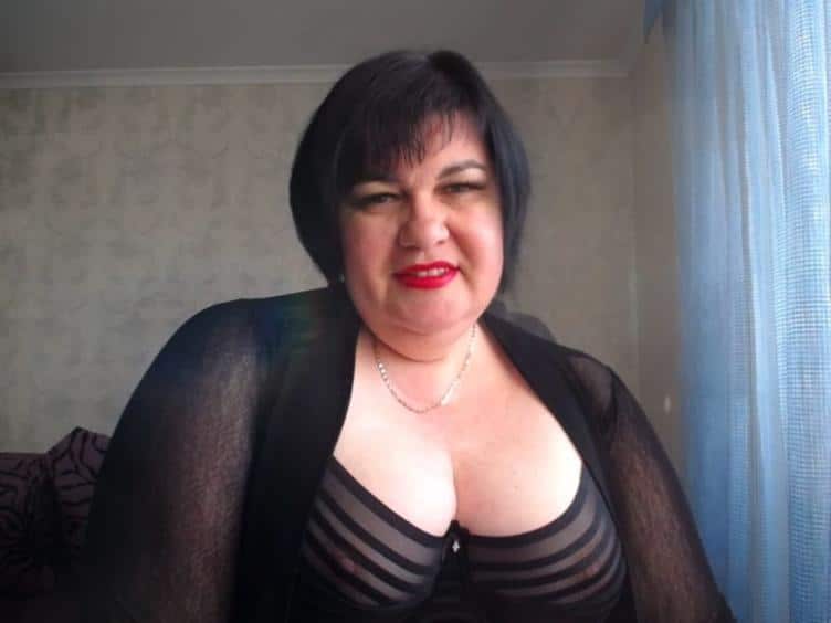 JuicyLady vor der Webcam